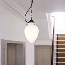 Pendant lamp / opalescent glass / ceramic...