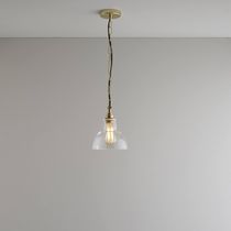 Pendant lamp / opalescent glass / traditional...