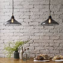 Pendant lamp / opalescent glass / traditional...