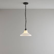 Pendant lamp / opalescent glass / traditional...