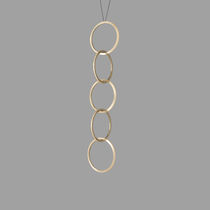 Pendant lamp / brass / contemporary / LED
