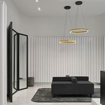 Pendant lamp / aluminum / contemporary /...