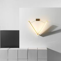 Contemporary wall light / indoor / brass...