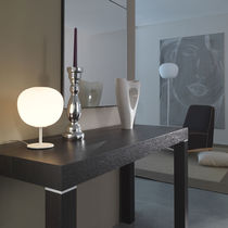 Table lamp / metal / glass / contemporary
