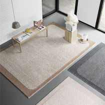Contemporary rug / patterned / jute / canvas