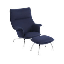 Scandinavian design armchair / fabric /...