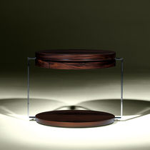 Contemporary bedside table / lacquered wood...