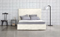 Double bed / contemporary / upholstered...