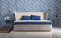 Double bed / contemporary / upholstered...