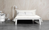 Double bed / contemporary / lacquered wood...