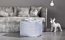 Contemporary pouf / fabric