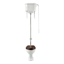 Free-standing toilet / porcelain / with...