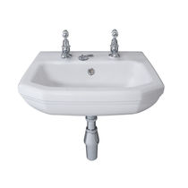 Wall-mounted hand basin / rectangular /...