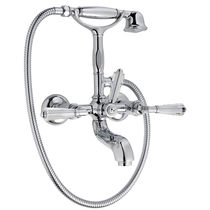 Double-handle bathtub mixer tap / wall-mounted...