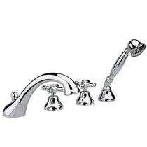 Double-handle bathtub mixer tap / free-standing...