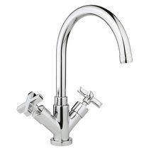 Double-handle washbasin mixer tap / free-standing...
