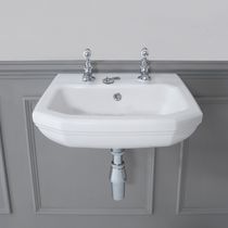 Wall-mounted hand basin / rectangular /...