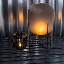 Floor lamp / brass / chrome / glass