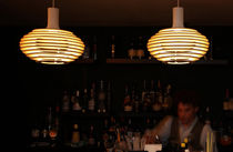 Pendant lamp / wooden / contemporary
