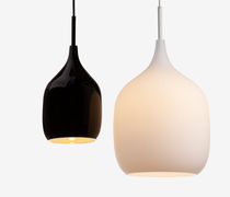 Pendant lamp / glass / blown glass / contemporary