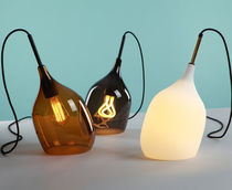 Table lamp / glass / blown glass / contemporary