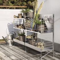Contemporary shelf / galvanized steel /...