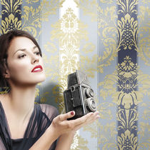 Contemporary wallpaper / PVC / floral /...