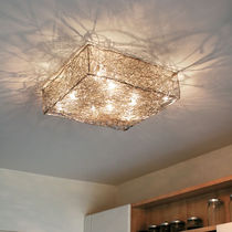 Contemporary ceiling light / aluminum /...