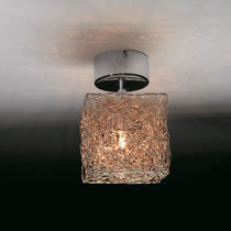 Contemporary ceiling light / square / aluminum...