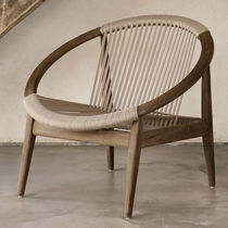 Contemporary armchair / rope / acrylic /...