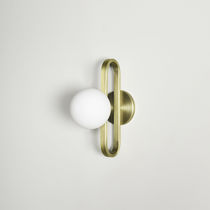 Contemporary wall light / brushed brass...