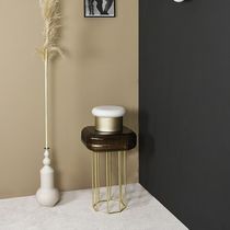 Portable lamp / contemporary / brass / steel