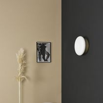 Contemporary wall light / brass / blown...