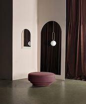 Contemporary ottoman / fabric / indoor /...
