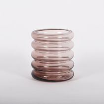 Contemporary vase / blown glass
