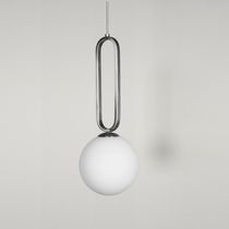 Pendant lamp / contemporary / brass / blown...