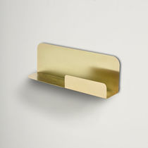 Wall shelf / contemporary / golden