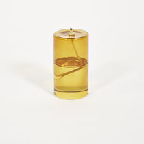 Table lamp / glass / contemporary / straight