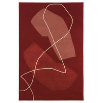 Contemporary rug / patterned / wool / viscose
