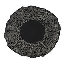 Contemporary rug / patterned / wool / round
