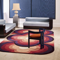 Contemporary rug / floral pattern / wool...