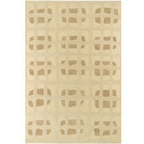 Contemporary rug / patterned / wool / vegetal...