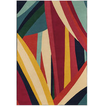 Contemporary rug / patterned / wool / rectangular