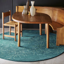 Contemporary rug / patterned / wool / round