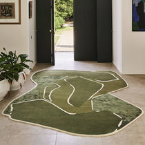 Contemporary rug / patterned / wool / viscose
