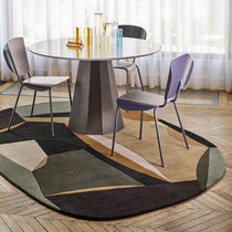 Contemporary rug / patterned / wool / rectangular