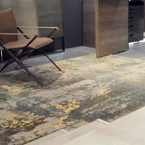 Contemporary rug / patterned / wool / bamboo...