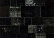 Contemporary rug / patchwork / wool / cotton