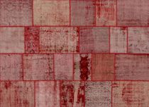 Contemporary rug / patchwork / wool / cotton