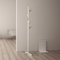 Floor coat rack / contemporary / steel /...